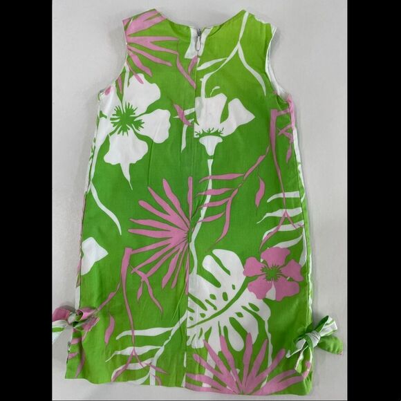 Corky's kids Dress Green With Pink Flamingo Size 12Months - Picture 3 of 5